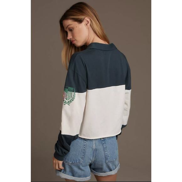 Letluv for Anthropologie Rugby Shirt - New Large - Picture 2 of 5